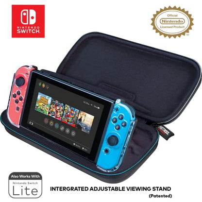 Game Traveler Metroid Nintendo Switch Case - Switch OLED Case for Switch OLED, Original Switch, Adjustable Viewing Stand & Bonus Game Cases, Deluxe Carry Handle, Licensed Nintendo Switch game case