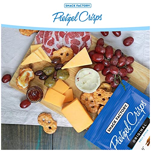 Snack Factory Original Pretzel Crisps, Non-GMO, 7.2 oz Resealable Bag