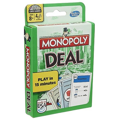 MONOPOLY Deal Card Game, Quick-Playing Card Game for 2-5 Players, Game for Families and Kids Ages 8 and Up (Amazon Exclusive)