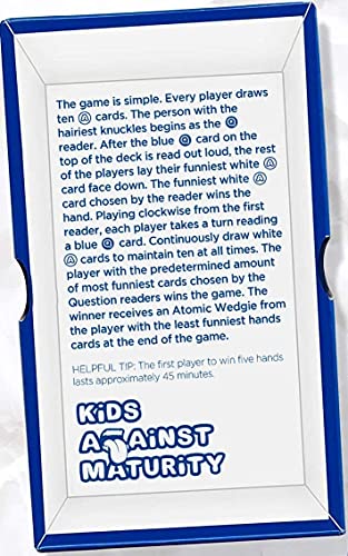 Kids Against Maturity: Card Game for Kids and Families, Super Fun Hilarious for Family Party Game Night