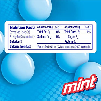 Mentos Chewy Mint Candy Roll, Mint, Non Melting, Party, 14 Count (Pack of 15) - Packaging May Vary