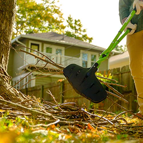 Earthwise 50002 Gator Grabber Telescoping Leaf Clean-Up Tool, Green/Black