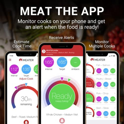 MEATER Block: 4-Probe Premium WiFi Smart Meat Thermometer | for BBQ, Oven, Grill, Kitchen, Smoker, Rotisserie | iOS & Android App | Apple Watch, Alexa Compatible | Dishwasher Safe