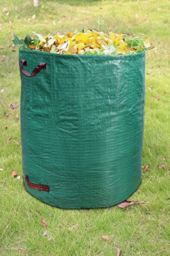 PHYEX Professional 4-Pack 132 Gallon Gardening Bags for Lawn Yard, Extra Large Reusable Leaf, Waste and Trash Container