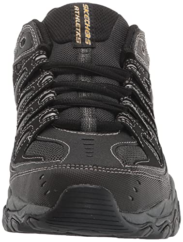 Skechers mens Afterburn M. Fit fashion sneakers, Black, 10 X-Wide US