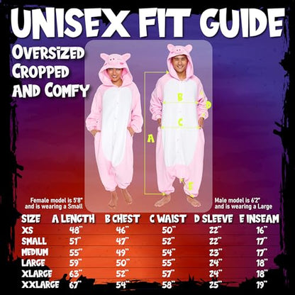 Adult Onesie Halloween Costume - Animal and Sea Creature - Plush One Piece Cosplay Suit for Adults, Women and Men FUNZIEZ!