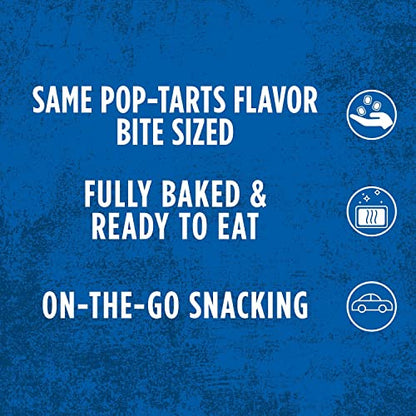 Pop-Tarts Baked Pastry Bites, Kids Snacks, School Lunch, Frosted Strawberry, 7oz Box (5 Bags)