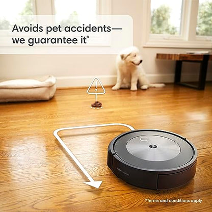 iRobot Roomba Combo j5+ Self-Emptying Robot Vacuum & Mop – Identifies and Avoids Obstacles Like Pet Waste & Cords, Empties Itself for 60 Days, Clean by Room with Smart Mapping, Alexa