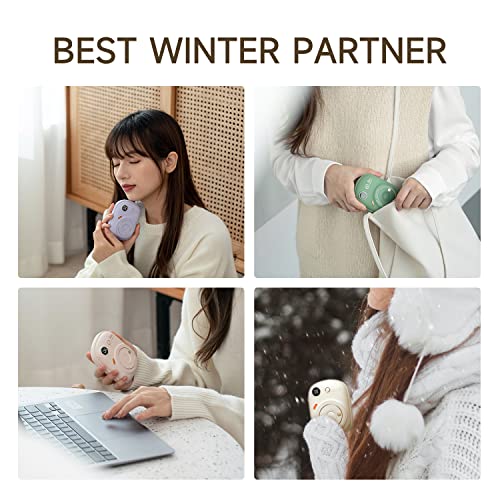 Hand Warmers Rechargeable, 2022 Upgraded Portable Electric Hand Warmer, 10000 mAh 24 Hrs Warmth Pocket Warmer, Best Gift for Winter