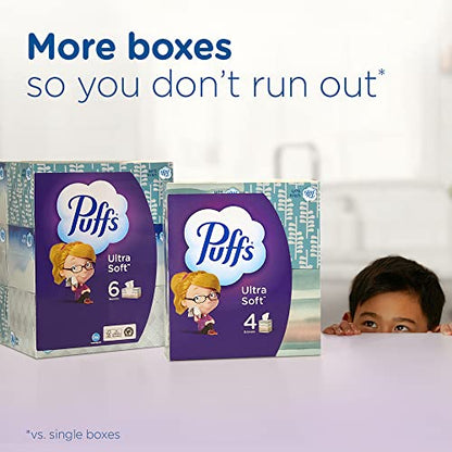 Puffs Ultra Soft Non-Lotion Tissues, 10 Cubes, 56 Tissues Per Box