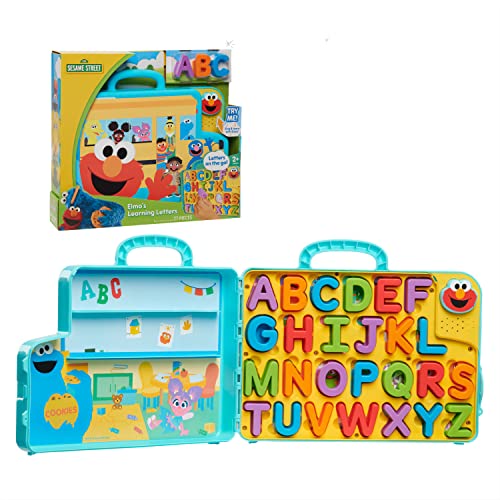 SESAME STREET Elmo’s Learning Letters Bus Activity Board, Preschool Learning and Education, Officially Licensed Kids Toys for Ages 2 Up by Just Play