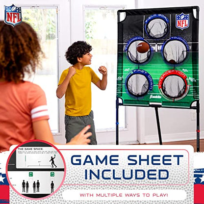 Franklin Sports NFL Football Target Toss Game - Football Throwing Game for Kids + Adults - Boys + Girls Football Game Set with (4) Mini Footballs