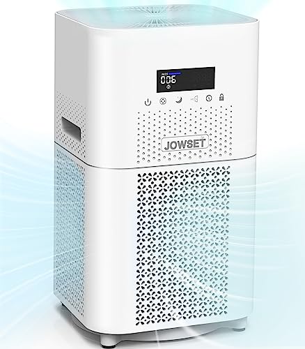 Air Purifiers for Home Large Room,Jowset Air Purifiers Up to 1830 Sqft, H13 True HEPA Air Purifiers Filter for Bedroom,Air Cleaner for Allergies, Pet Odor, Smoke, Dust for Bedroom 24dB Sleep Mode