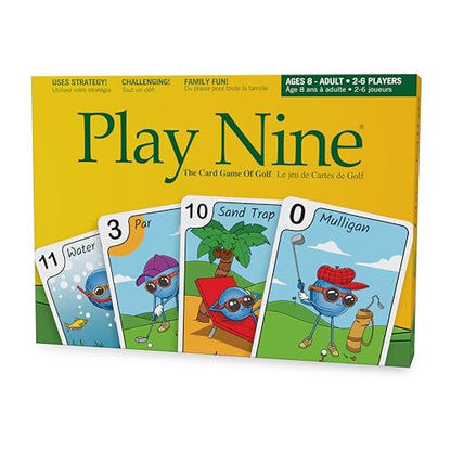 PLAY NINE - The Card Game for Families,Best Strategy Game For Couples, Fun Game Night Kids, Teens and Adults, The Perfect Golf Gift