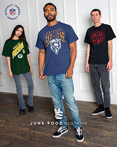 Junk Food Clothing x NFL - Green Bay Packers - Bold Logo - Unisex Adult Short Sleeve Fan T-Shirt for Men and Women - Size 3X-Large