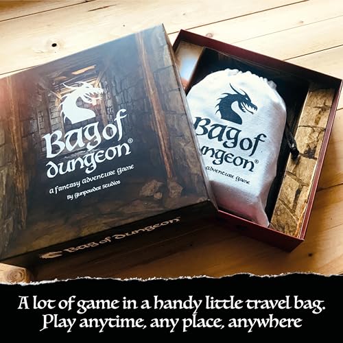 Bag of Dungeon - DARE YOU ENTER THE DRAGON'S LAIR? - A family fantasy adventure board game for 1-4 players ages 7 and up