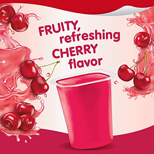 Snack Pack Sugar Free Cherry Flavored Juicy Gels, 4 Count Snack Cups