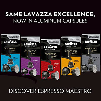 Lavazza Variety Pack Aluminum Espresso Capsules Compatible with Nespresso Original Machines Variety Pack (Pack of 60) ,Value Pack, 6 Packs of 10 capsules