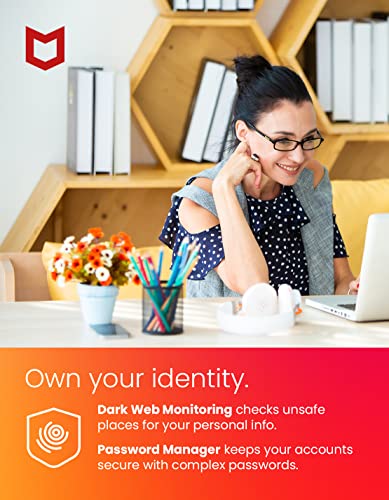 [Old Version] McAfee Total Protection 2022 | 5 Device | Antivirus Internet Security Software | VPN, Password Manager, Dark Web Monitoring | 1 Year Subscription | Key Card