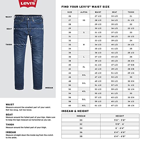 Levi's Men's 541 Athletic Fit Jeans (Also Available in Big & Tall), Fremont Drop Shot-Medium Indigo, 32W x 30L