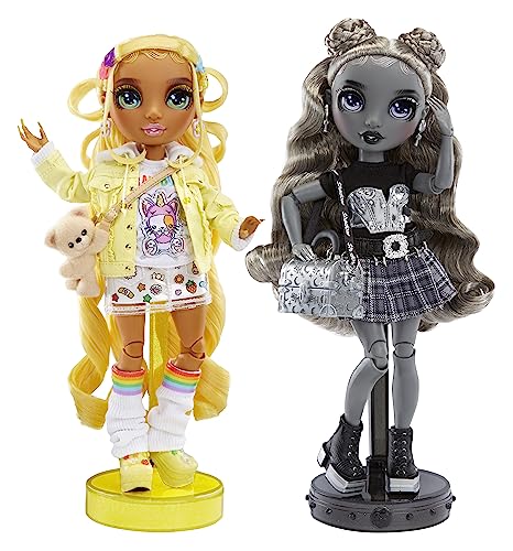 Rainbow High Shadow High Special Edition Madison Twins- 2-Pack Fashion Doll. Yellow & Grey Mix and Match Designer Outfits with Accessories, Great Gift for Kids 4-12 Years Old & Collectors