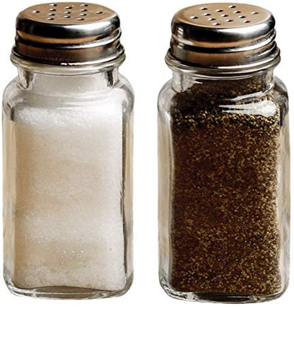 Circleware Yorkshire Salt and Pepper Shakers, 2-Piece Set, Home and Kitchen Utensils, 2.85 oz, Plain