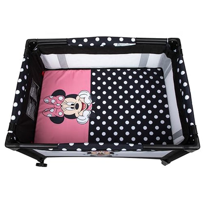 Disney Baby® 3D Ultra Play Yard with Bassinet and Storage Bag, Peeking Minnie