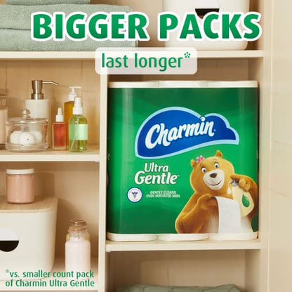 Charmin Ultra Gentle Toilet Paper, 6 Mega Rolls = 24 Regular Rolls