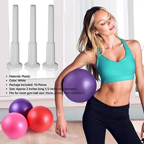 Lxnoap 10-Pieces Fitness Exercise Sport Yoga Ball Inflatable Bed Pool Air Stopper Plug Pin