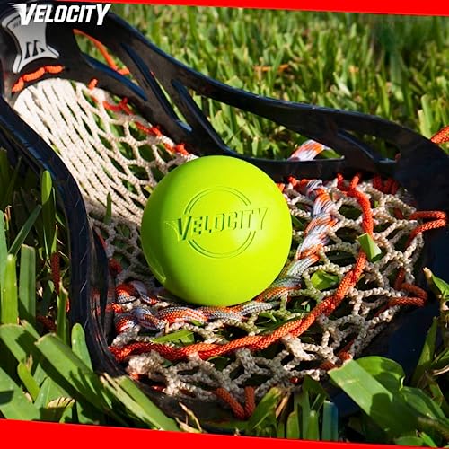 Velocity Lacrosse Balls - Official NFHS, SEI, and College Approved Size - Meets NOCSAE Standard - Approved Competition Colors - White, 12 Pack