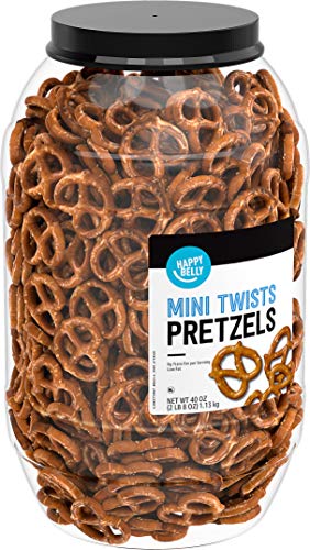 Amazon Brand - Happy Belly Mini Twist Pretzels, 40oz