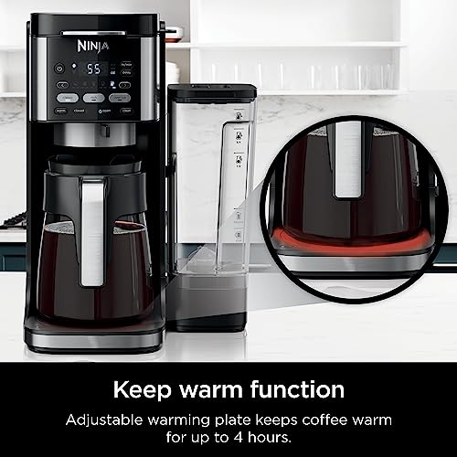 Ninja CFP101 DualBrew Hot & Iced Coffee Maker, Single-Serve, compatible with K-Cups & 12-Cup Drip Coffee Maker, Black