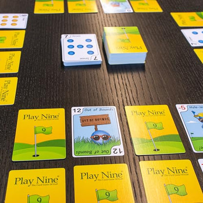 PLAY NINE - The Card Game for Families,Best Strategy Game For Couples, Fun Game Night Kids, Teens and Adults, The Perfect Golf Gift