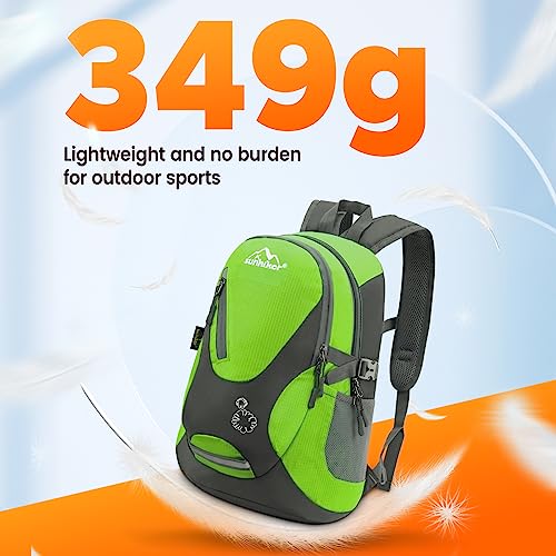 sunhiker Cycling Hiking Backpack Water Resistant Travel Backpack Lightweight SMALL Daypack M0714 (Green)