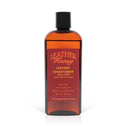 Leather Honey Leather Conditioner, the Best Leather Conditioner Since 1968, 8 Oz Bottle. For Use on Leather Apparel, Furniture, Auto Interiors, Shoes, Bags and Accessories. Non-Toxic and Made in the USA!