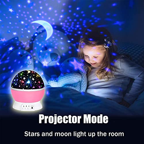 Toys for 1-10 Year Old Girls,Star Projector for Kids 2-9 Year Old Girl Gifts Toys for 3-8 Year Old Girls Christmas Gifts for 4-7 Year Old Boys Sensory Baby Toys Birthday Gifts Stocking Stuffers