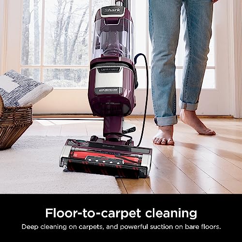 Shark LA702 Rotator Pet Lift-Away ADV Upright Vacuum with DuoClean PowerFins HairPro & Odor Neutralizer Technology, Wine Purple, 0.8 Qt. Dust Cup