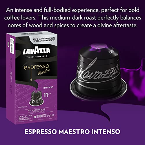 Lavazza Variety Pack Aluminum Espresso Capsules Compatible with Nespresso Original Machines Variety Pack (Pack of 60) ,Value Pack, 6 Packs of 10 capsules