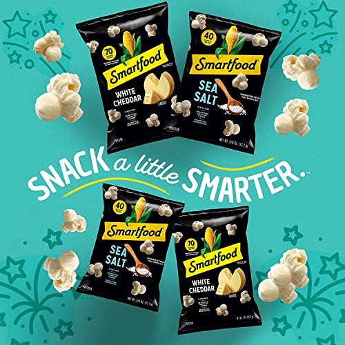 Smartfood White Cheddar Flavored Popcorn, 0.625 Ounce (Pack of 40)