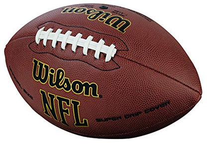 Wilson NFL Super Grip Composite Football - Official Size, Brown