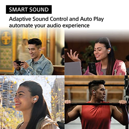 Sony LinkBuds S Truly Wireless Noise Canceling Earbud Headphones with Alexa Built-in, Bluetooth Ear Buds Compatible with iPhone and Android, Black
