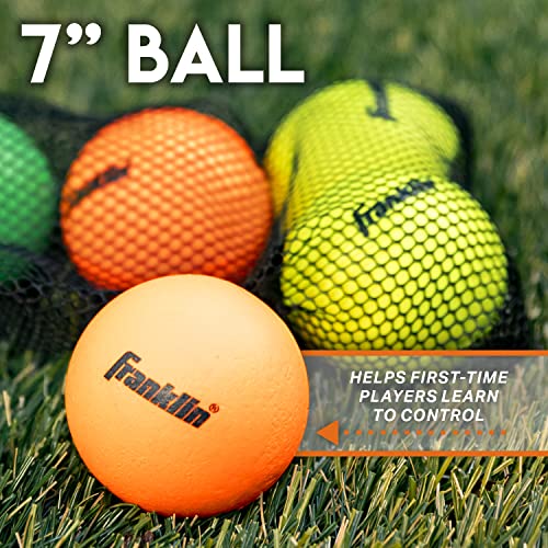 Franklin Sports Lacrosse Balls - Soft Rubber Lacrosse Balls for Kids - Perfect for Beginners & First Time Players - Softer & Smaller Construction Than Regulation Balls for Safe Play - Pack of 6