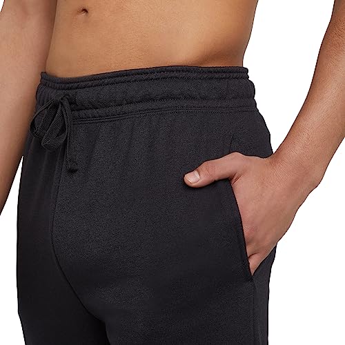 Hanes Men's Jogger Sweatpant with Pockets, Black, Small