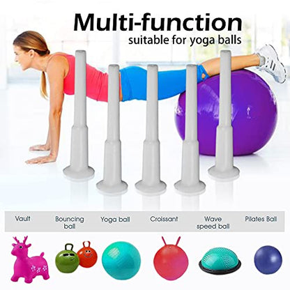 Lxnoap 10-Pieces Fitness Exercise Sport Yoga Ball Inflatable Bed Pool Air Stopper Plug Pin