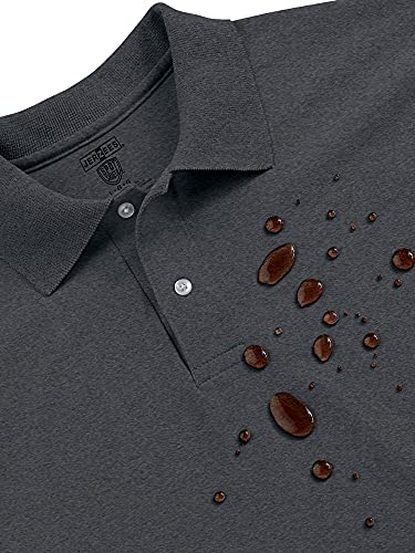 Jerzees Men's SpotShield Stain Resistant Polo Shirts (Short & Long Sleeve)