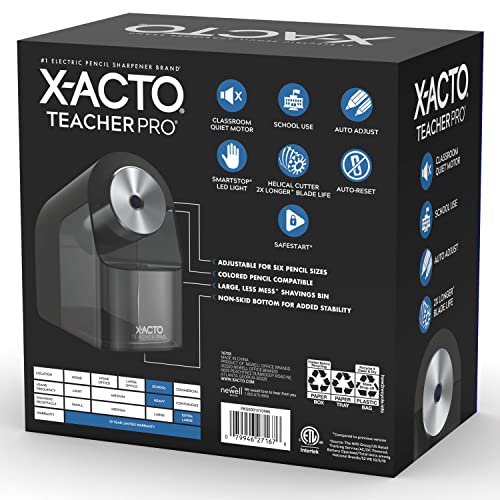 X-Acto® TeacherPro® Classroom Electric Pencil Sharpener, Blue