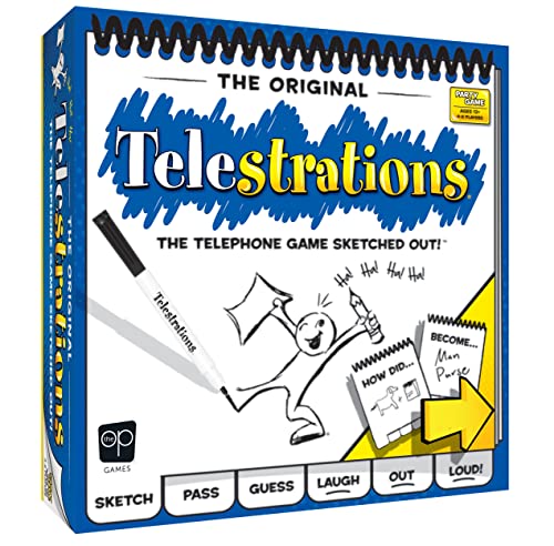 Telestrations Original 8-Player | Family Board Game | A Fun Game for Kids and Adults | Game Night Just Got Better | The Telephone Game Sketched Out | Ages 12+