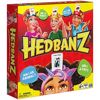 Hedbanz Picture Guessing Board Game 2020 Edition Family Games | Games for Family Game Night | Kids Games | Card Games, for Families and Kids Ages 8+