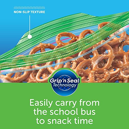 Ziploc Snack Bags for On the Go Freshness, Grip 'n Seal Technology for Easier Grip, Open, and Close, 280 Count