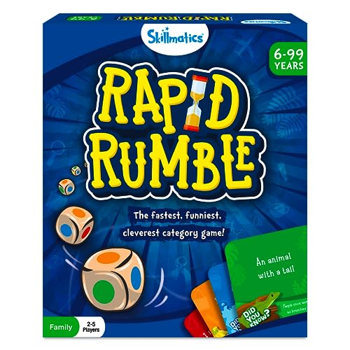 Skillmatics Board Game - Rapid Rumble, Fun for Family Game Night, Educational Toys for Kids, Teens and Adults, Gifts for Boys & Girls Ages 6, 7, 8, 9 and Up